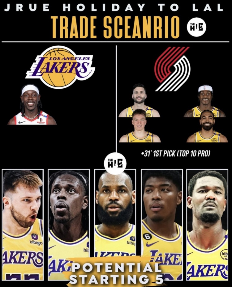 IM电竞在线体育-美媒曝湖人交易方案：霍勒迪加盟代价为克莱伯克内克特文森特及首轮签